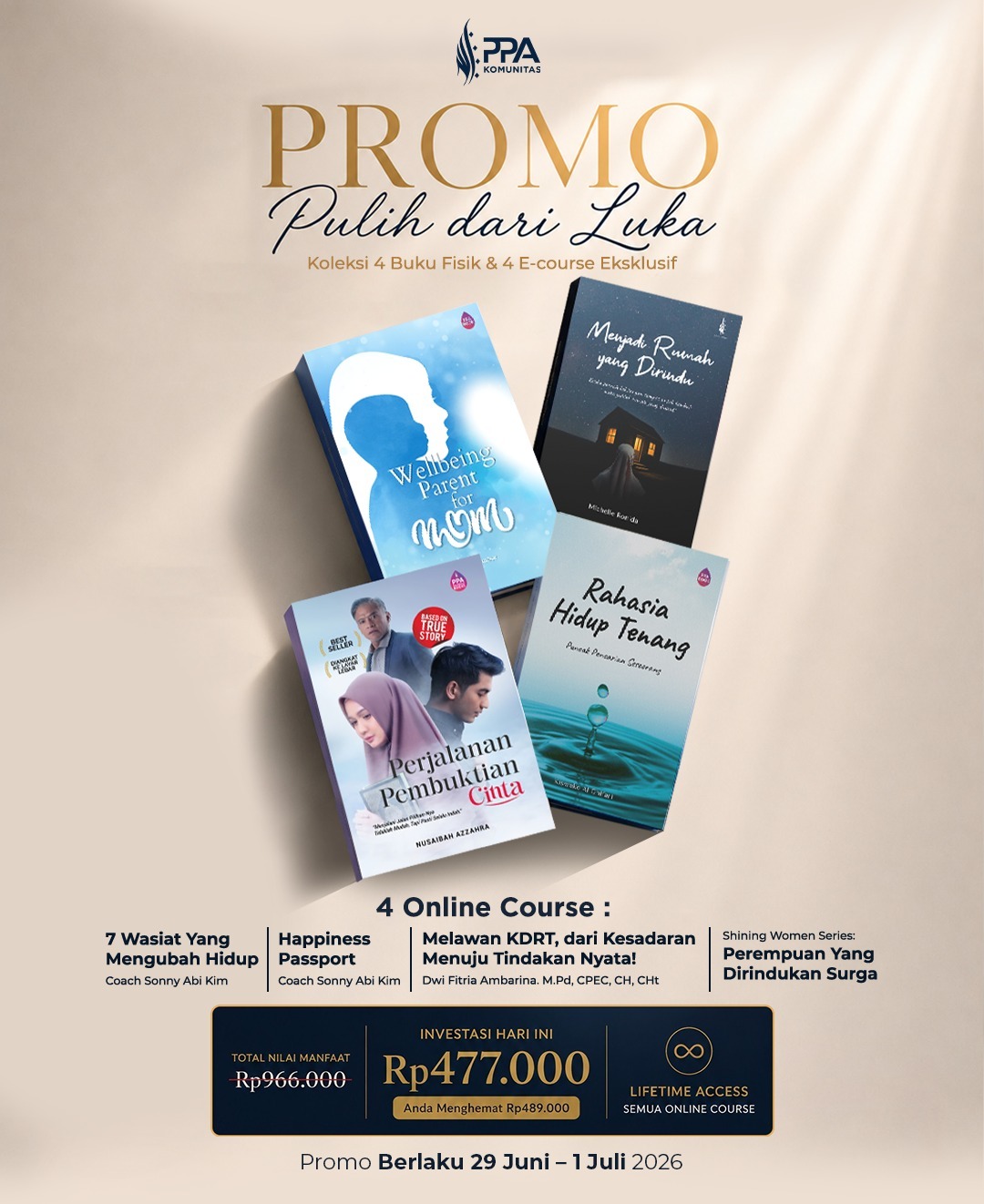 Flyer Promo Pulih dari Luka Terbaru